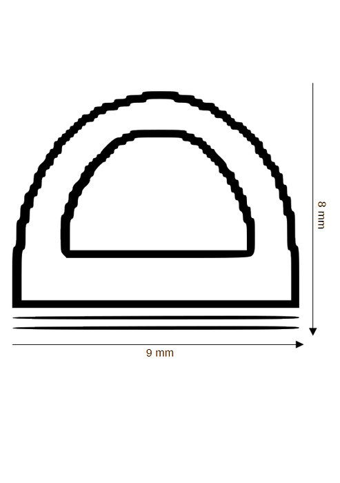 Selbstklebende Dichtung DH R-101-SK