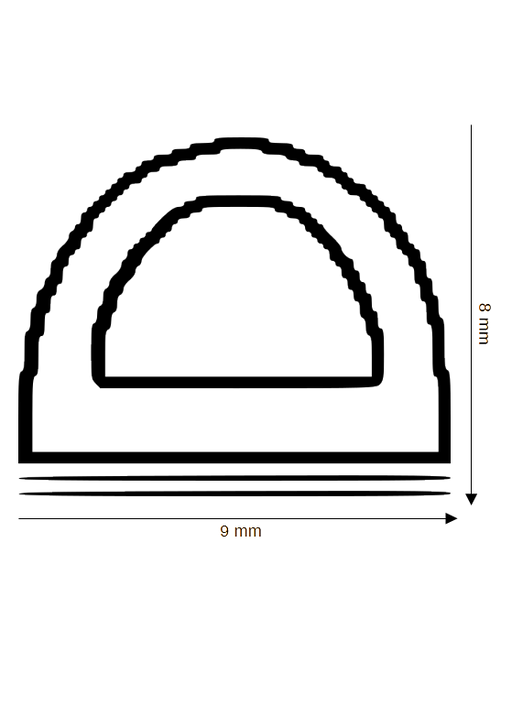 Selbstklebende Dichtung DH R-101-SK