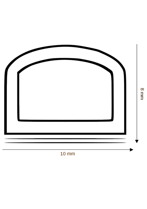 Selbstklebende Dichtung DH R-107-SK