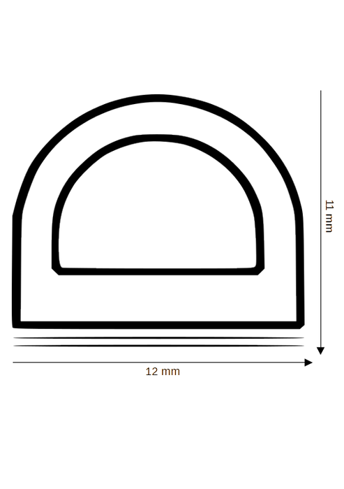 Selbstklebende Dichtung DH R-109-SK