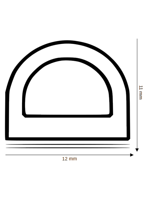 Selbstklebende Dichtung DH R-109-SK