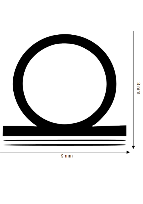 Selbstklebende Dichtung DH R-110-SK