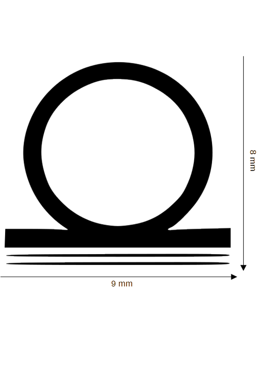 Selbstklebende Dichtung DH R-110-SK