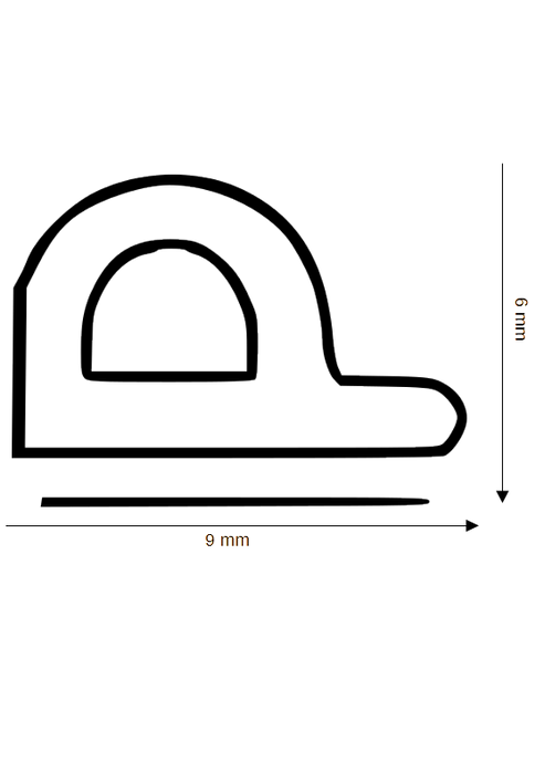 Selbstklebende Dichtung DH R-112-SK