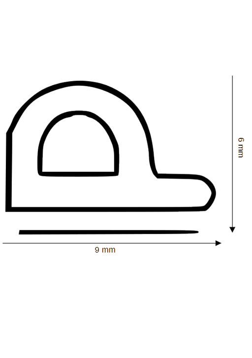 Selbstklebende Dichtung DH R-112-SK