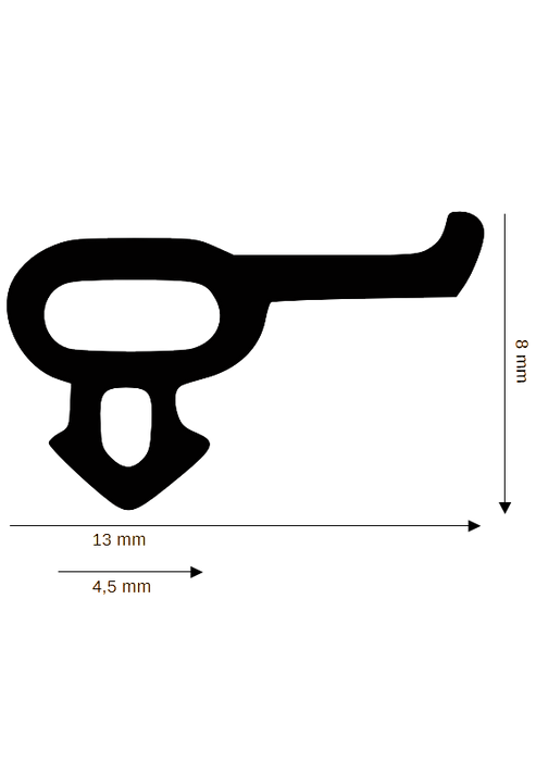 Dichtung für Kunststoff / Aluminium DH R-8856