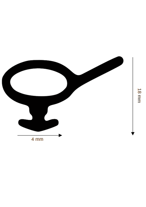 Dichtung für Kunststoff / Aluminium DH R-1182