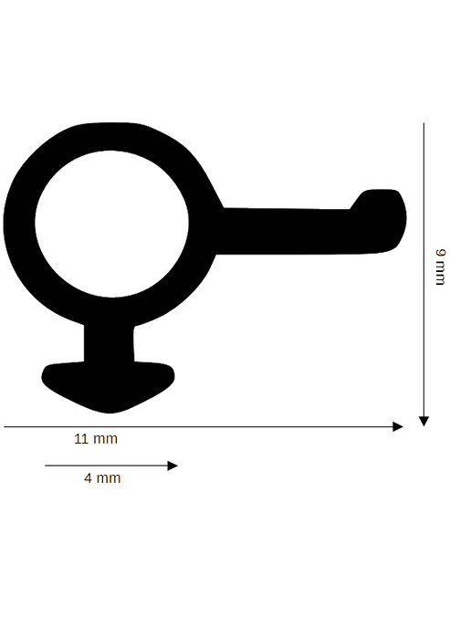 Dichtung für Kunststoff / Aluminium  DH R-1326