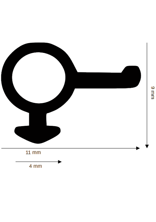 Seal for plastic / aluminum DH R-1326