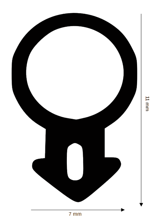 Dichtung für Kunststoff / Aluminium DH R-2531