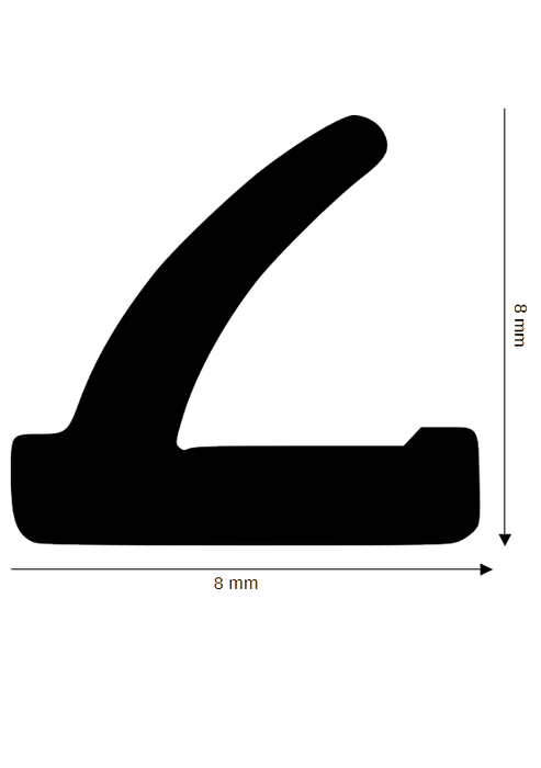 Regenschienen-Dichtung DH R-538