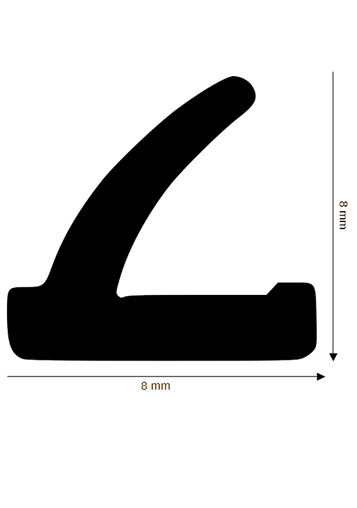 Regenschienen-Dichtung DH R-538