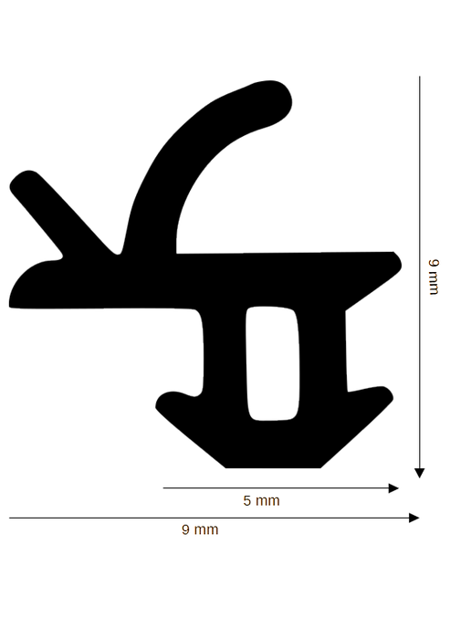 Dichtung für Kunststoff / Aluminium DH R-610