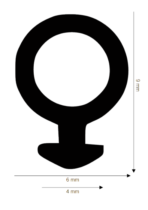 Dichtung für Kunststoff / Aluminium  DH R-671