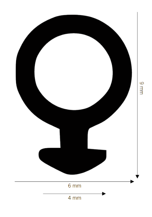 Dichtung für Kunststoff / Aluminium DH R-671