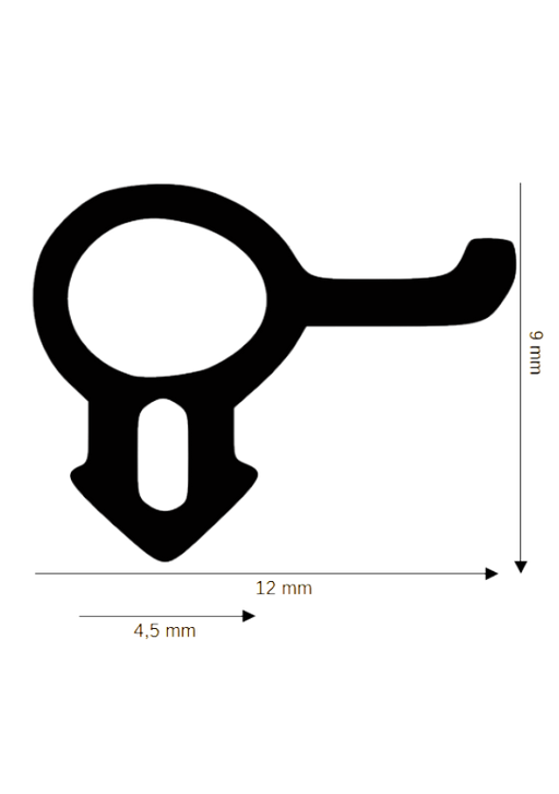 Dichtung für Kunststoff / Aluminium DH R-685