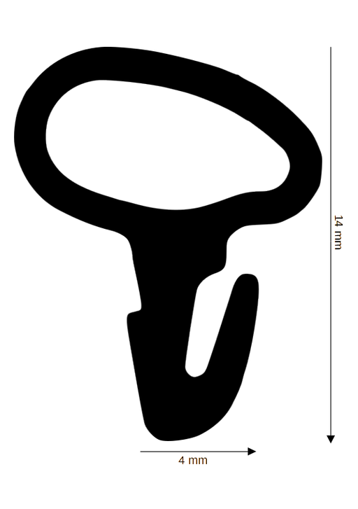 Seal for plastic / aluminum DH R-732