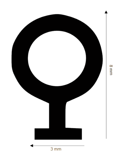 Dichtung für Kunststoff / Aluminium  DH R-831