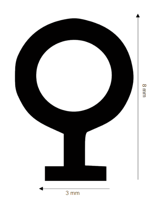 Dichtung für Kunststoff / Aluminium  DH R-831