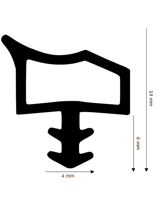 Holz-Zimmertürdichtung DH RT-2