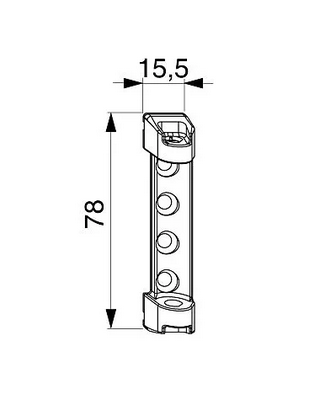 Maco scissor bearing / axle bearing 52481, 78x15x17mm