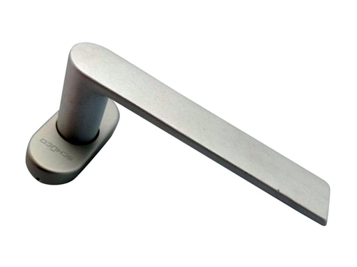 Schüco window handle, DIN left/right, silver